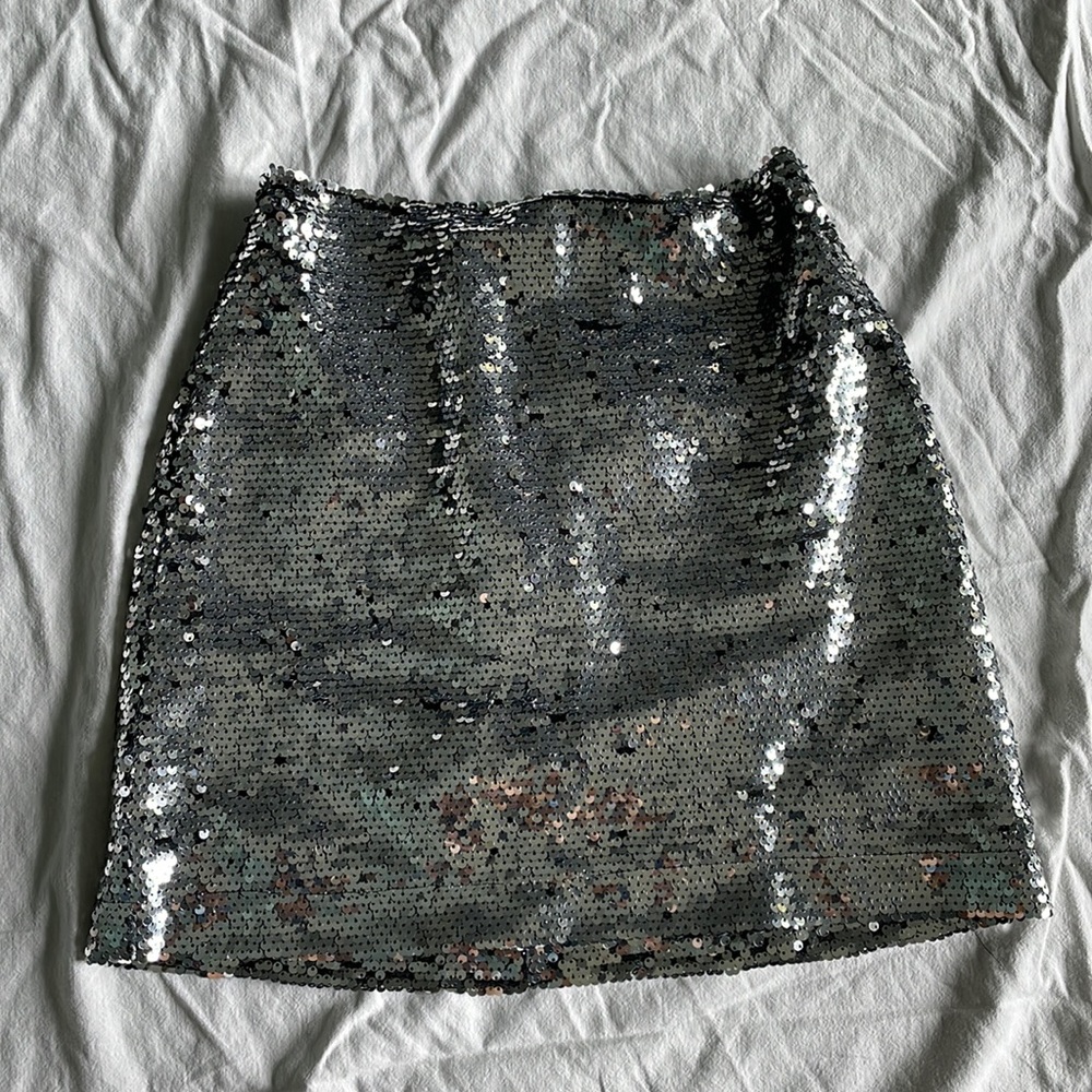 Sequin Urban Outfitters mini skirt
